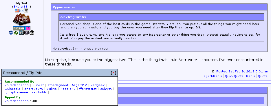 Someone reacts badly to a strong opinion