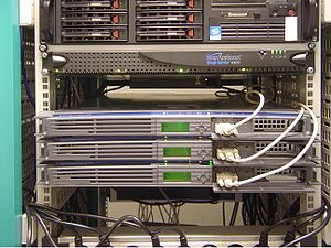 front view of the cluster of Wikimedia servers... front view of the cluster of Wikimedia servers...